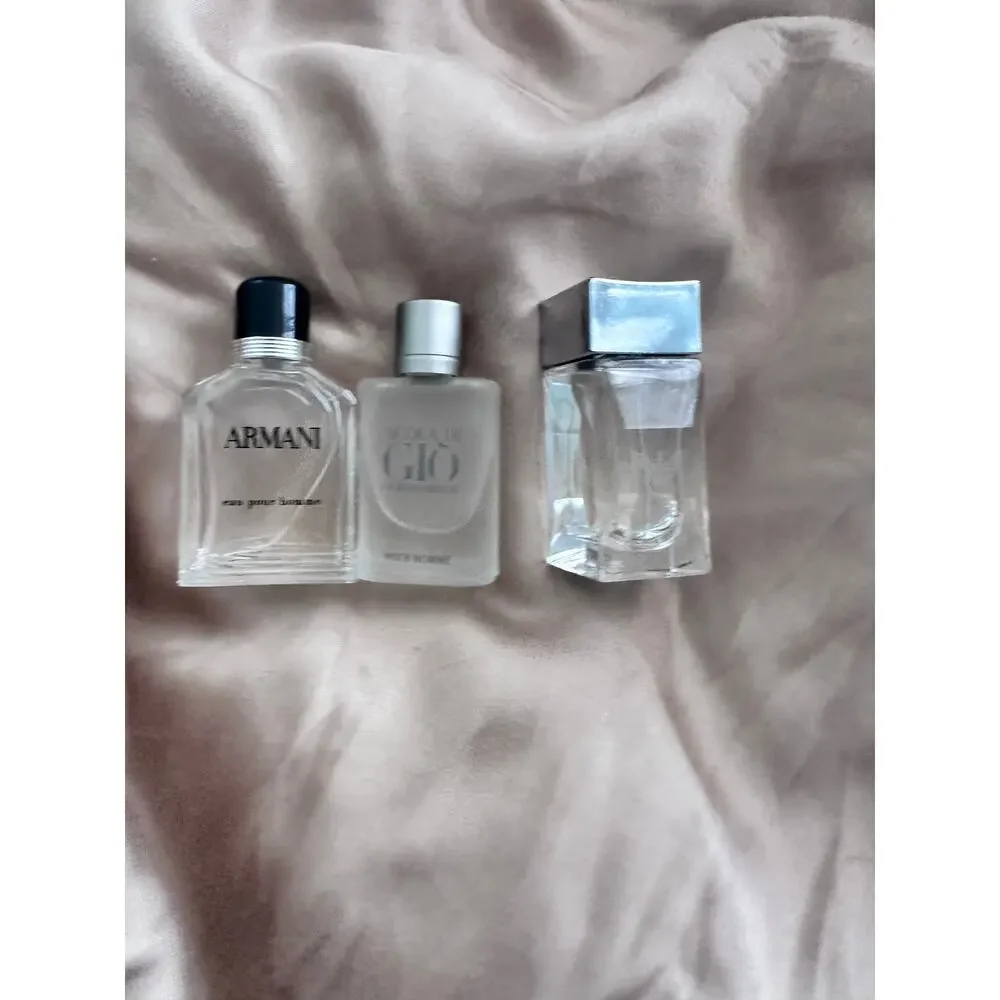 Armani Travel Size Mini Cologne Bottles Set of 3